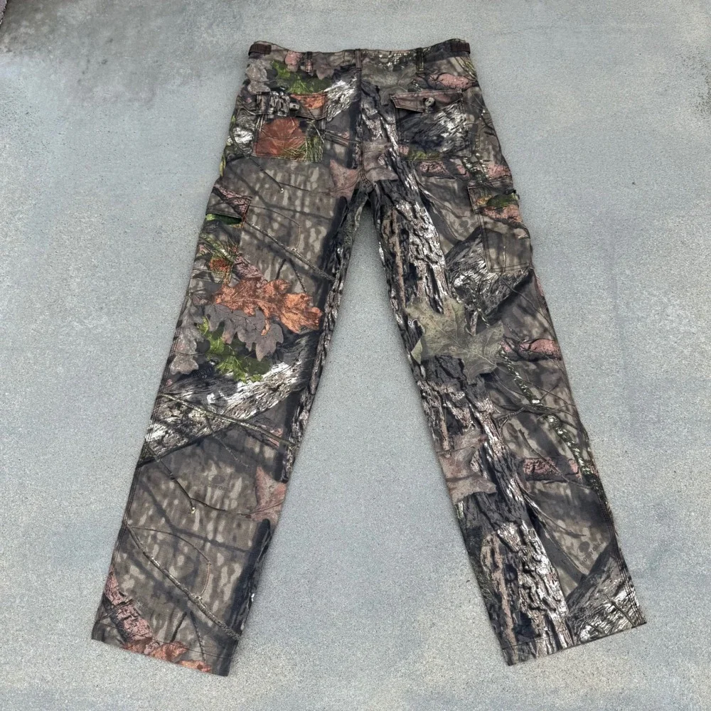 Rustic Ridge Mens Mossy Oak‎ Camo Cargo Pants Ripstop Hunting Tactical Size M
